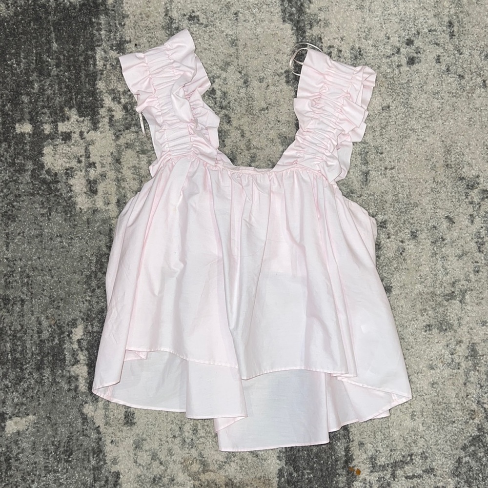 Zara pink babydoll top size small